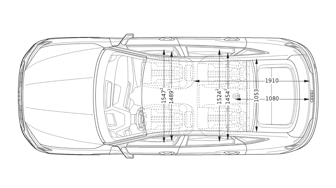 Topansicht Audi e-tron Sportback