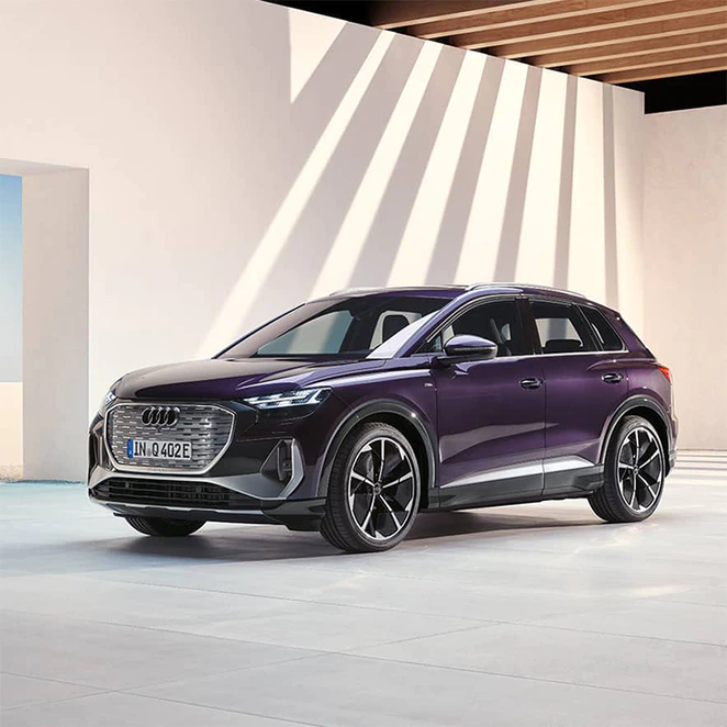 아우디 Q4 e-트론 전측면 외부 디자인