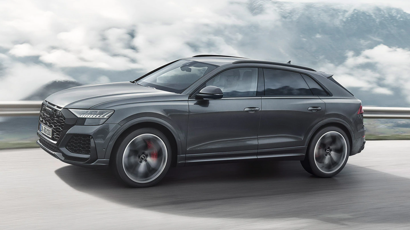 Audi RS Q8 driving